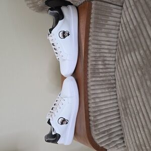 Karl Lagerfeld White Sneakers with Embossed Logo